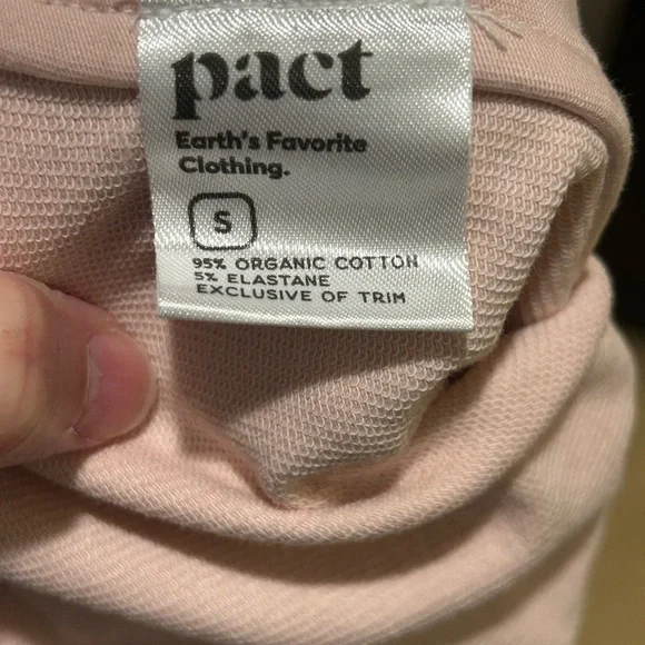 Pact NWOT Pink Lounge Shorts Size Small - Picture 4 of 5